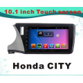 Android Sistema de navegação GPS carro DVD para Honda City 10.1inch Capacitância tela com WiFi / TV / Bluetooth